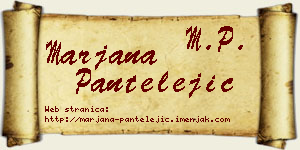 Marjana Pantelejić vizit kartica